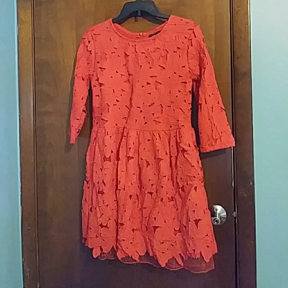 Arrogant Cat Red Dress Size 12/L - Picture 1 of 8